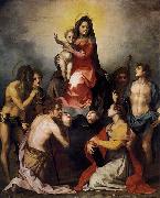 Andrea del Sarto Virgin and Child in Glory with Six Saints Germany oil painting artist